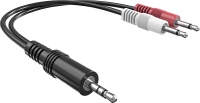 3.5mm Stereo Male to Dual 3.5mm Mono Male Audio Cable