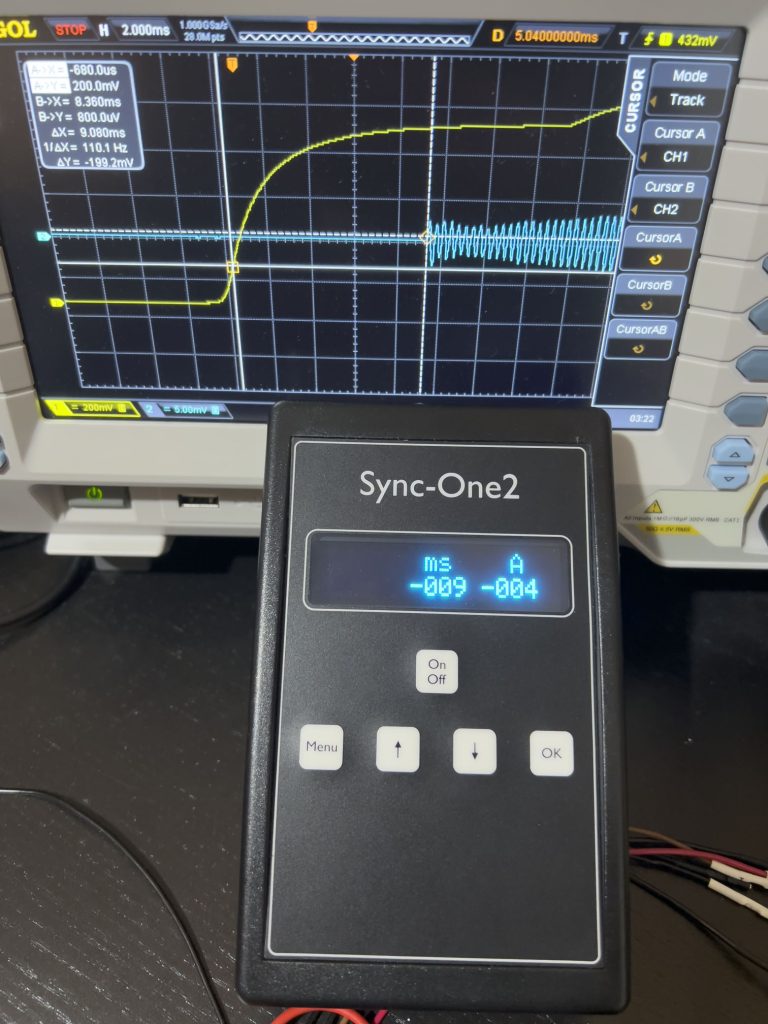 Photo of average measurement result of the Sync-One2.